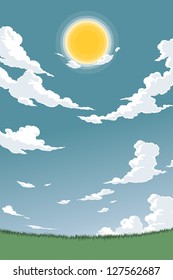 Grass Field on a Sunny Day