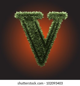 grass figure made in vector