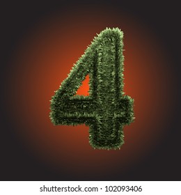 grass figure made in vector