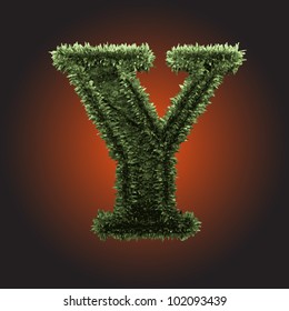 grass figure made in vector