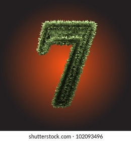 grass figure made in vector