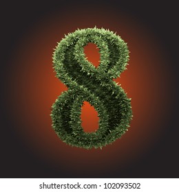 grass figure made in vector