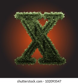 grass figure made in vector