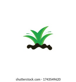 grass flat vector icon design. premium vector.