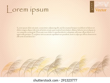 grass flower background with sample text