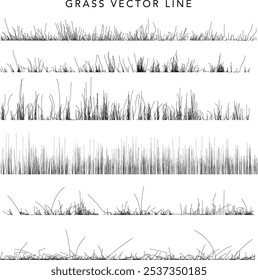 grass, forest section, soil layer landscape drawing pattern. texture interior background line art. set of graphics elements drawing for architecture and landscape design. cad pattern