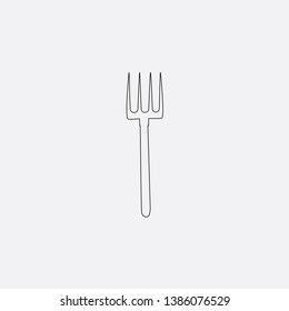 grass fork icon sign signifier vector
