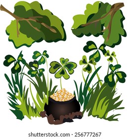 In the grass found gold. Patrick's day 