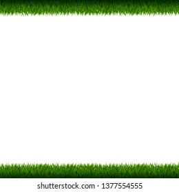 Grass Frame Isolated, Vector Illustration