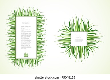 Grass Frames. Vector