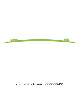 Grass, grassland green natural vector flat design