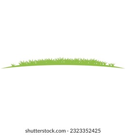 Grass, grassland green natural vector flat design