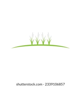 Grass  grassland green natural vector logos vector business element and symbol design
