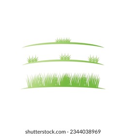 Grass  grassland green natural vector logos vector business element and symbol design