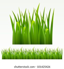 Grass green border.(can be repeated and scaled in any size)