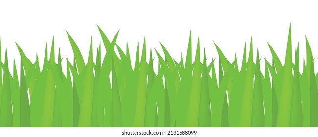 Grass green concept vector illustration. White background