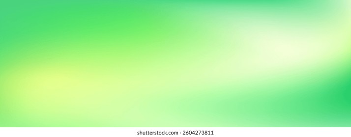 Grass green smooth gradient. Springtime color blurred background. Summer mood pastel blur gradient backdrop. Fresh abstract spring theme wallpaper for poster, banner, template, presentation. Vector