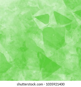 grass green watercolor marble stone pattern with edged elements and transparencies, vector illustration