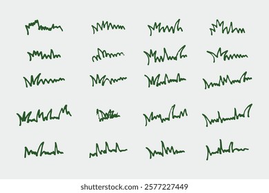 grass hand drawn in vector