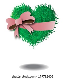  The Grass Heart With Bow. 