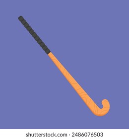 grass hockey stick icon vector. Wooden field hockey vector illustration. hockey stick icon