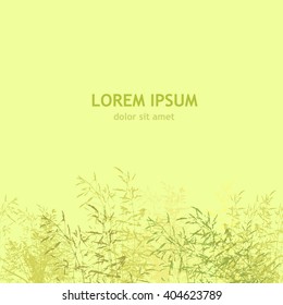 grass horizontal line. seamless background. Vector