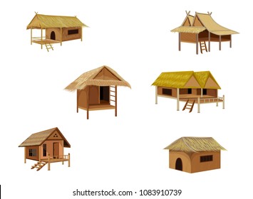 Grass Hut Vector Desing