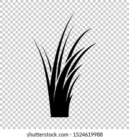 grass icon design flat vector isolated on transparent background