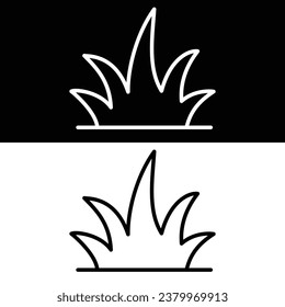 Grass icon design, illustration design