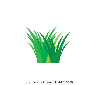 Grass icon design template vector graphic illustration - vector
