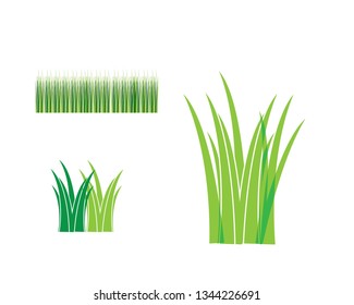 Grass icon design template vector graphic illustration - vector
