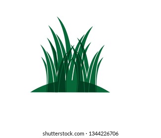 Grass icon design template vector graphic illustration - vector

