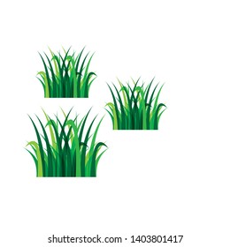 Grass icon design template vector graphic illustration - Vector
