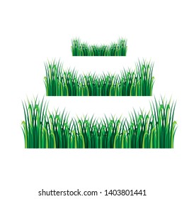 Grass icon design template vector graphic illustration - Vector
