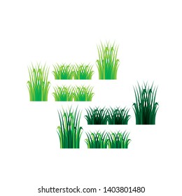 Grass icon design template vector graphic illustration - Vector
