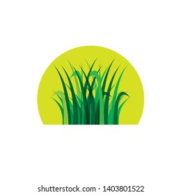 Grass icon design template vector graphic illustration - Vector

