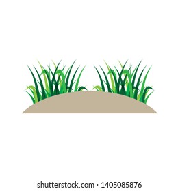 Grass icon design template vector graphic illustration -Vector
