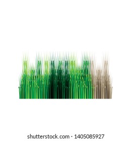 Grass icon design template vector graphic illustration -Vector
