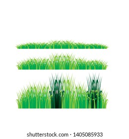 Grass icon design template vector graphic illustration -Vector
