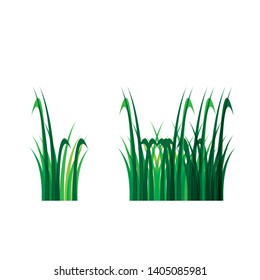 Grass icon design template vector graphic illustration -Vector
