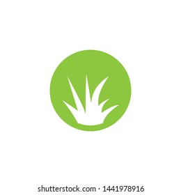 Grass icon graphic design template vector