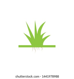 Grass icon graphic design template vector