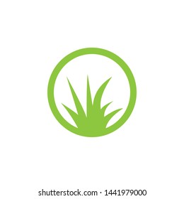 Grass icon graphic design template vector