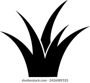 grass icon, greensward vector, lawn illustration