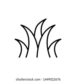 grass icon, illustration design template trendy