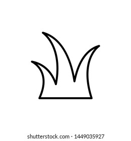 grass icon, ilustration design template