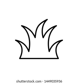 grass icon, ilustration design template