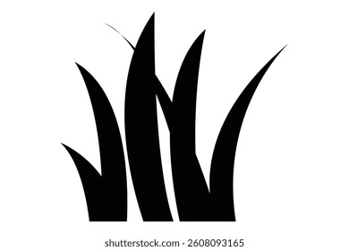 grass icon. grass isolated on white background.