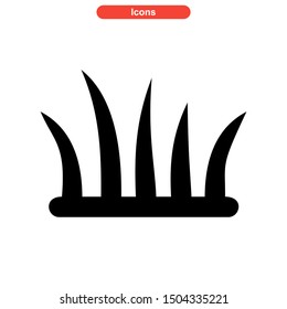 grass icon isolated sign symbol vector illustration - high quality black style vector icons
