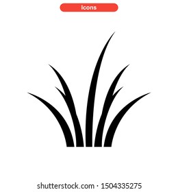 grass icon isolated sign symbol vector illustration - high quality black style vector icons
